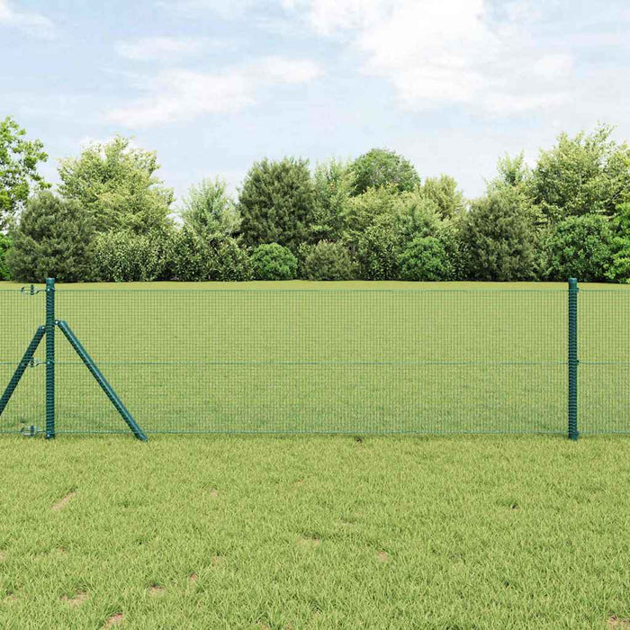 Îngrădire cu stâlpi Verde 0.6 x 10 m Oțel - WALTI WALTI