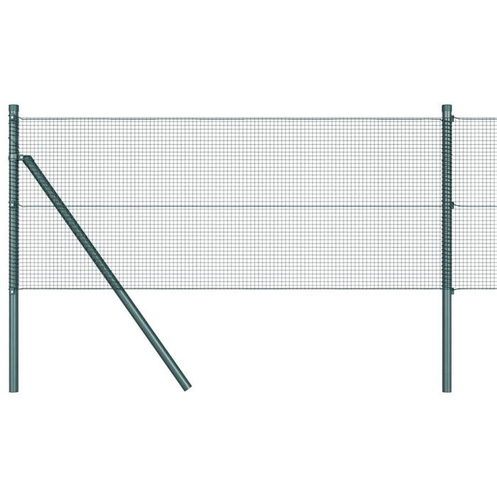 Îngrădire cu stâlpi Verde 0.8 x 10 m Oțel - WALTI WALTI