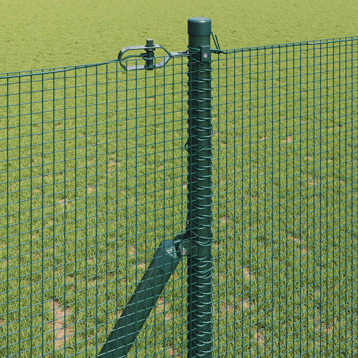 Îngrădire cu stâlpi Verde 1 x 10 m Oțel - WALTI WALTI