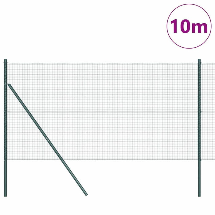 Îngrădire cu stâlpi Verde 1.2 x 10 m Oțel - WALTI WALTI