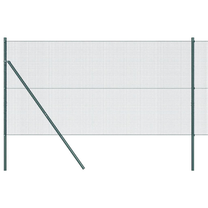 Îngrădire cu stâlpi Verde 1.4 x 10 m Oțel - WALTI WALTI
