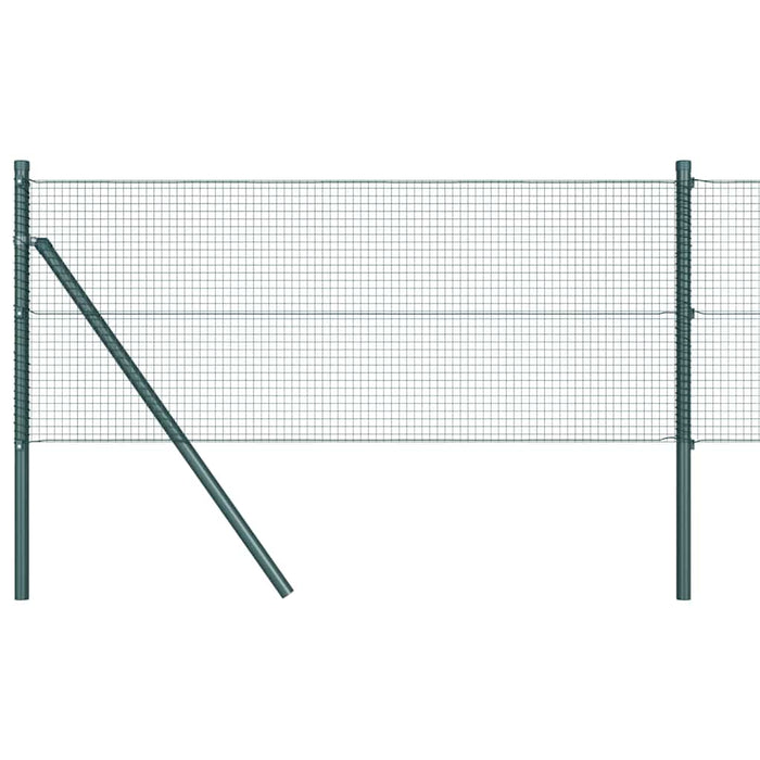 Îngrădire cu stâlpi Verde 0.4 x 25 m Oțel - WALTI WALTI