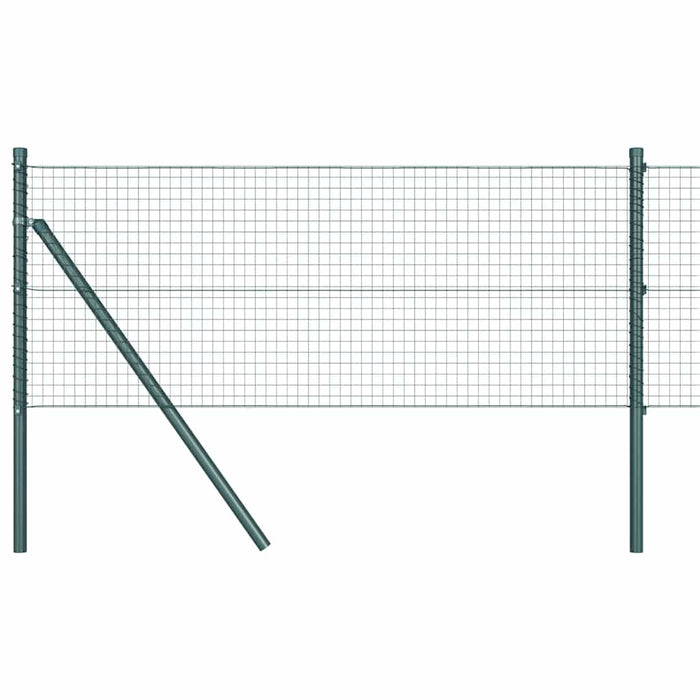 Îngrădire cu stâlpi Verde 0.6 x 25 m Oțel - WALTI WALTI
