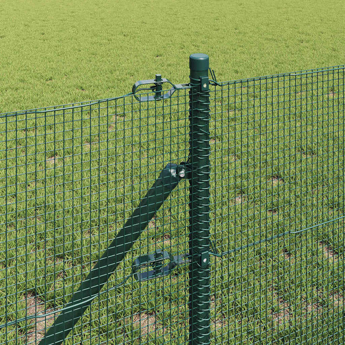 Îngrădire cu stâlpi Verde 0.8 x 25 m Oțel - WALTI WALTI
