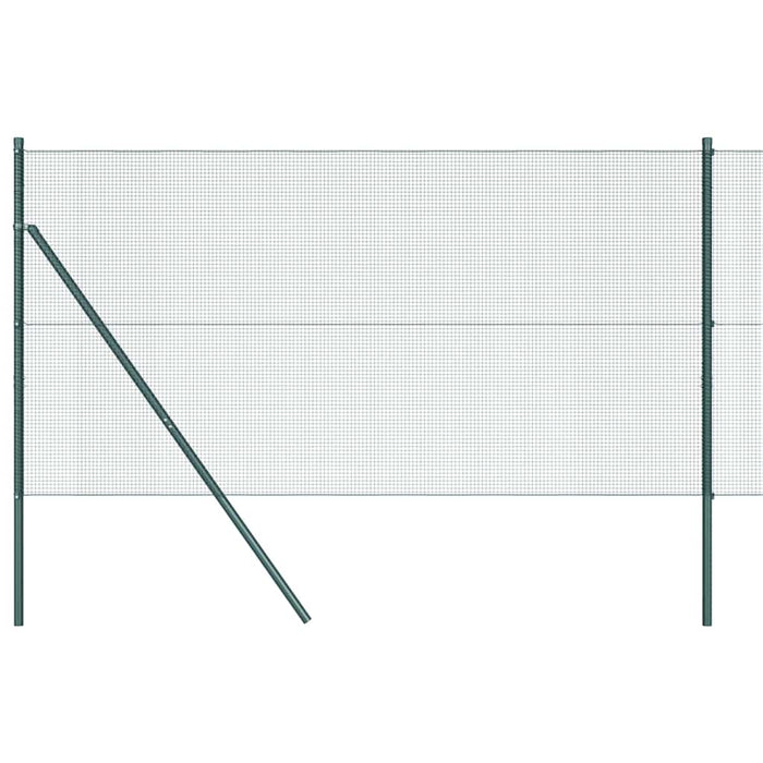 Gard cu stâlpi Verde 25 x 1 m Oțel galvanizat vopsit în pulbere - WALTI WALTI