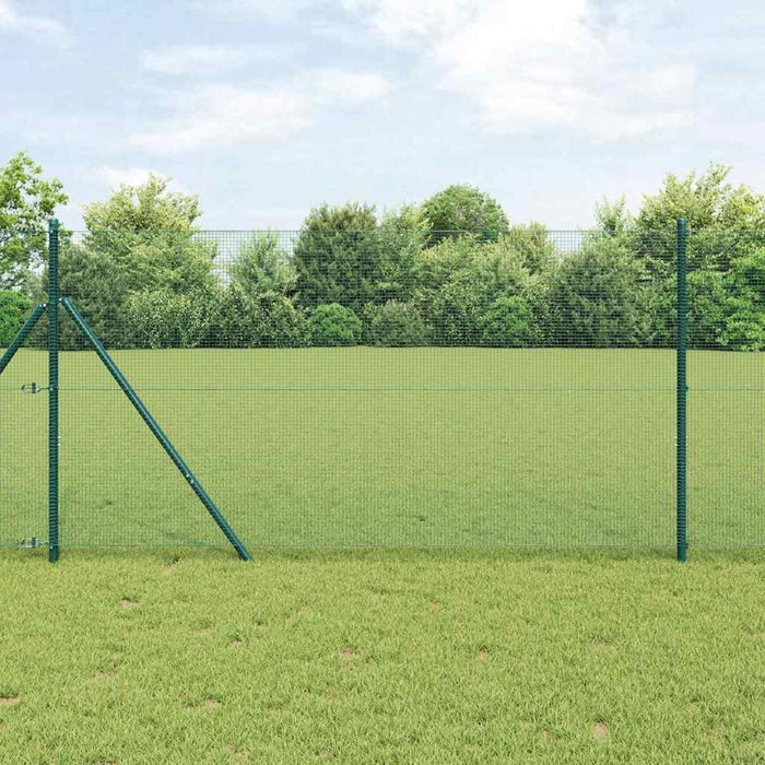 Îngrădire cu stâlpi Verde 1.2 x 25 m Oțel - WALTI WALTI