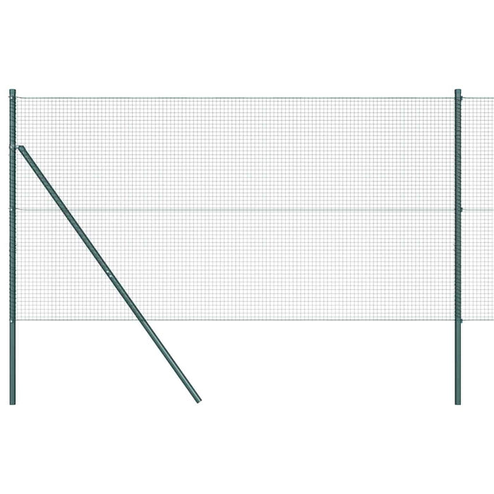 Îngrădire cu stâlpi Verde 1.4 x 25 m Oțel - WALTI WALTI