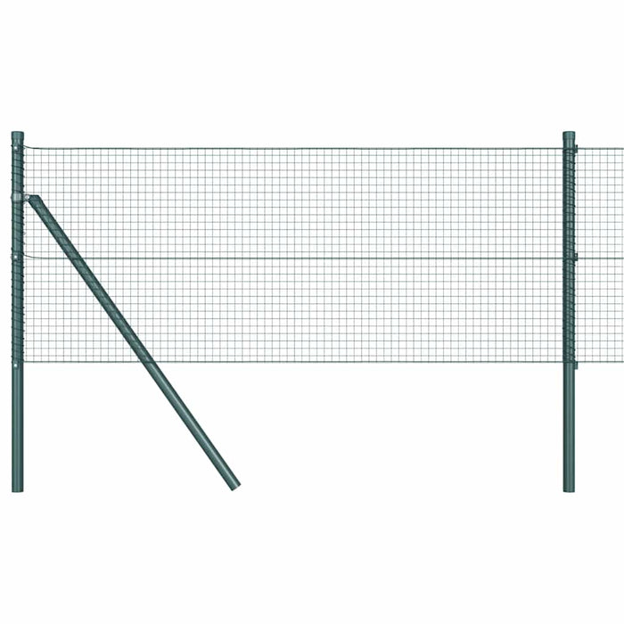 Îngrădire cu stâlpi Verde 0.4 x 50 m Oțel - WALTI WALTI