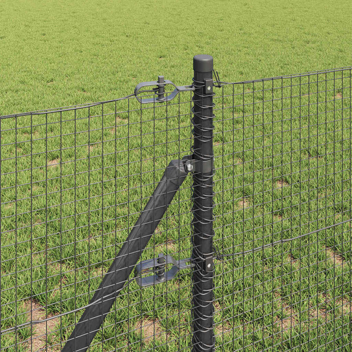 Stâlp de gard. Gri 10 x 0,5 m (rulou de plasă 19 x 19 mm) Oțel - WALTI WALTI