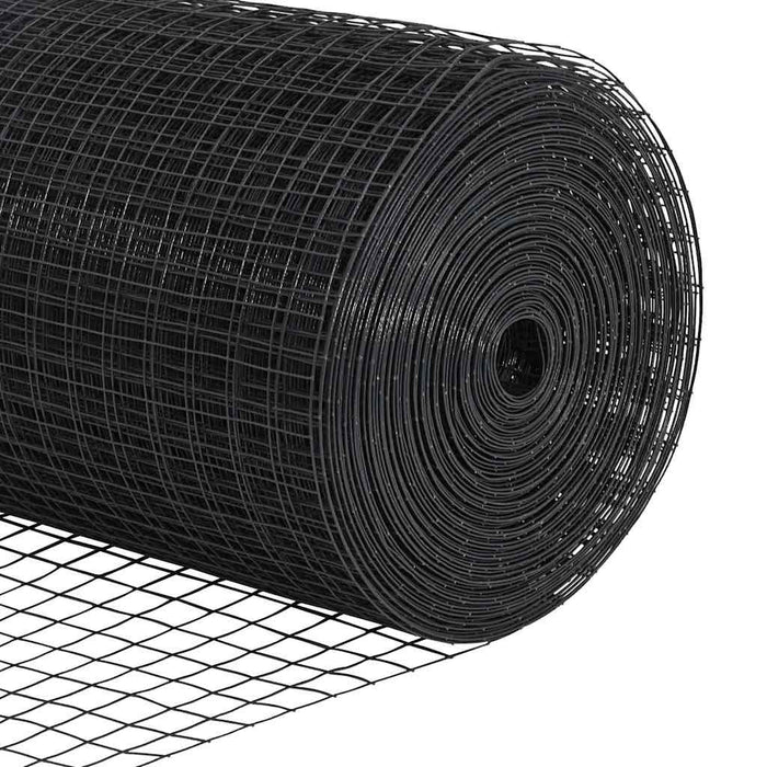 Gard de Sârmă Sudată pentru Fixare în Pământ 25 x 1,6 m Gri WALTI