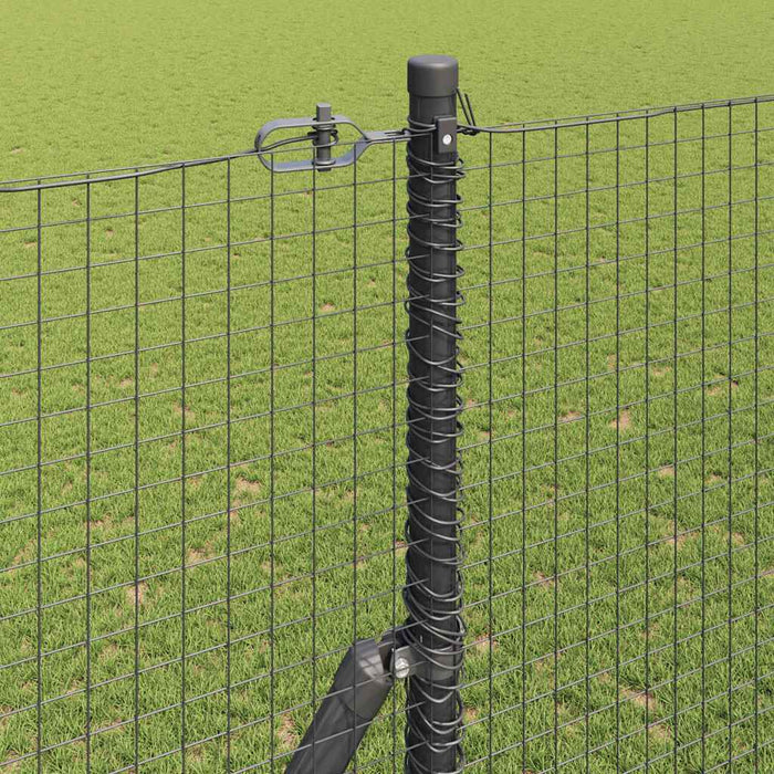 Gard de Sârmă Sudată pentru Fixare în Pământ 25 x 1,6 m Gri WALTI