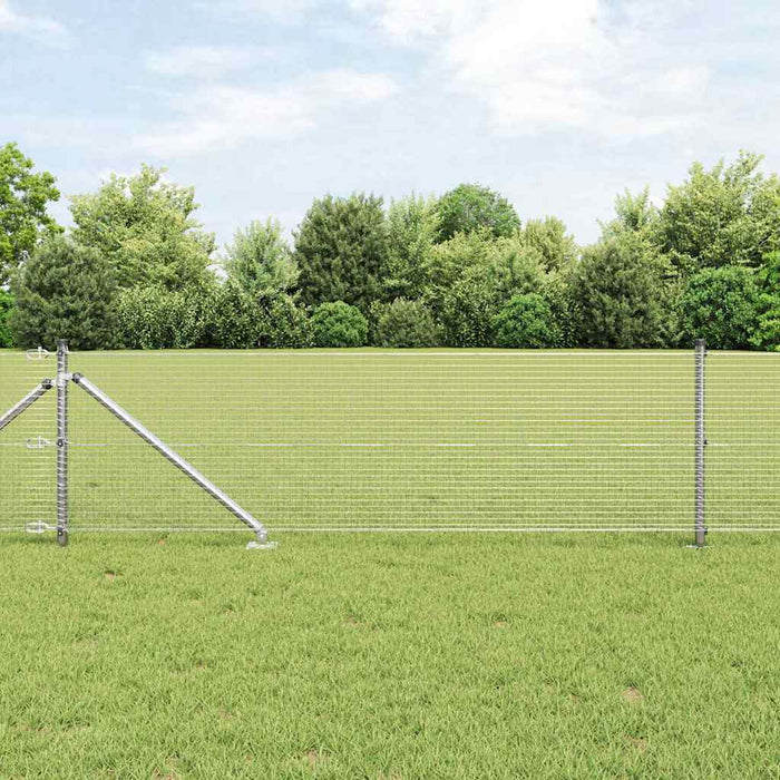Stâlp de gard. Argintiu 10 x 0,5 m (rulou de plasă 19 x 19 mm) - WALTI WALTI