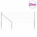 Stâlp de gard. Argintiu 25 x 0,8 m (plasă de 25 x 25 mm) Oțel - WALTI WALTI