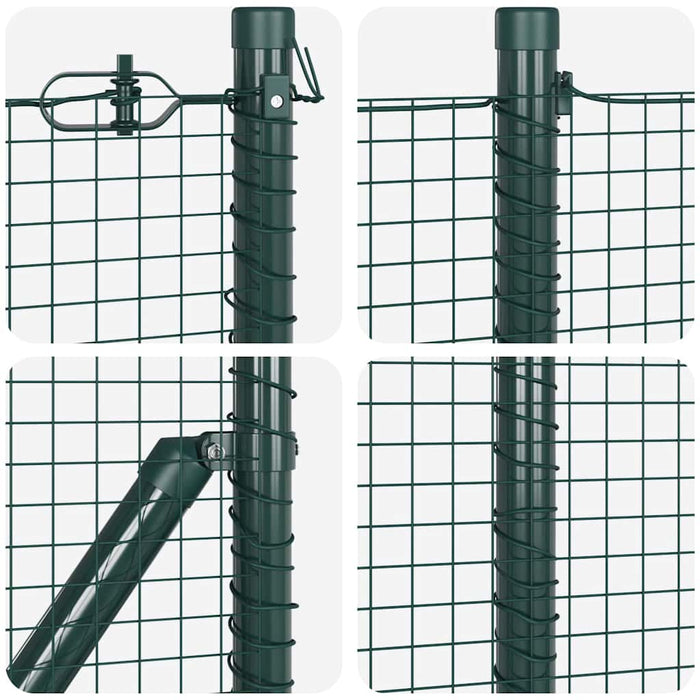 Stâlp de gard. Verde 10 x 1 m (plasă cu ochiuri de 19 x 19 mm) - WALTI WALTI