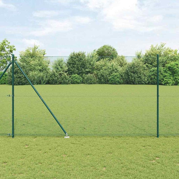 Stâlp de gard. Verde 10 x 1,6 m (plasă 16 x 16 mm) Oțel și PVC - WALTI WALTI