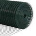 Stâlp de gard. Verde 25 x 0,8 m (plasă 19 x 19 mm) Oțel și PVC - WALTI WALTI
