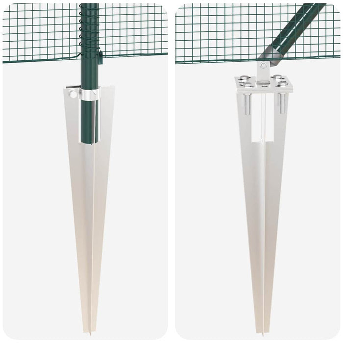 Stâlp de gard. Verde 25 x 1 m (plasã 12 x 12 mm) Oțel - WALTI WALTI