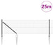 Stâlp de gard. Gri 25 x 0,6 m (plasă de 25 x 25 mm) Oțel și PVC - WALTI WALTI
