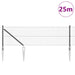 Stâlp de gard. Gri 25 x 0,8 m (plasă 19 x 19 mm) Oțel și PVC - WALTI WALTI