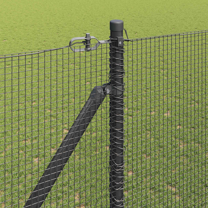 Stâlp de gard. Gri 25 x 1,5 m (12 x 12 mm plasă) Oțel - WALTI WALTI