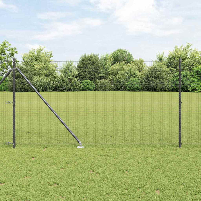 Stâlp de gard. Gri 50 x 1 m (plasă 25 x 25 mm) Oțel și PVC - WALTI WALTI