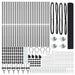 Stâlp de gard. Gri 50 x 1,2 m (plasã de 12 x 12 mm) Oțel și PVC - WALTI WALTI