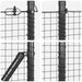 Stâlp de gard. Gri 100 x 0,4 m (plasă 25 x 25 mm) Oțel și PVC - WALTI WALTI