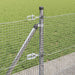 Stâlp de gard. Argintiu 10 x 0,4 m (dimensiune mesh 16 x 16 mm) - WALTI WALTI