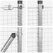 Stâlp de gard. Argintiu 10 x 0,4 m (plasă 25 x 25 mm) Oțel - WALTI WALTI