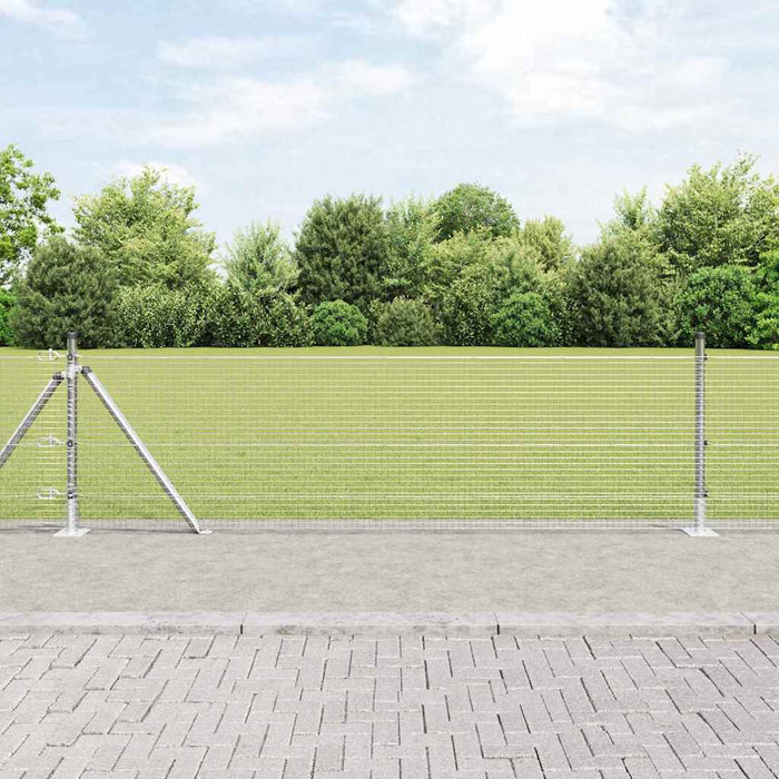 Stâlp de gard. Argintiu 10 x 0,5 m (rulou de plasă 19 x 19 mm) - WALTI WALTI