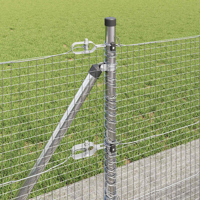 Stâlp de gard. Argintiu - WALTI WALTI