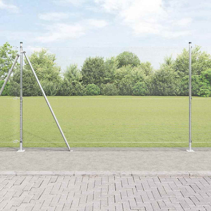 Stâlp de gard. Argintiu 25 x 1,5 m (rulou plasă 16 x 16 mm) - WALTI WALTI