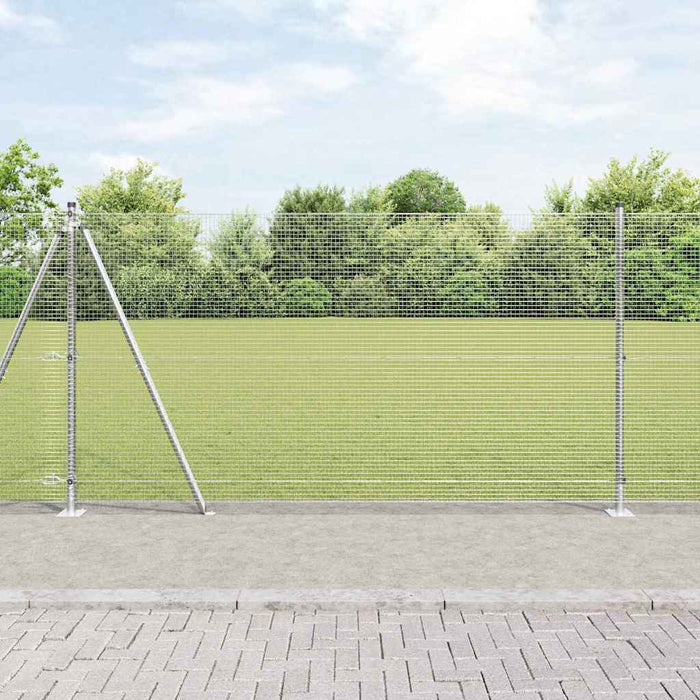 Stâlp de gard. Argintiu 50 x 1,2 m (plasă de 16 x 16 mm) Oțel - WALTI WALTI