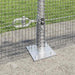 Stâlp de gard. Argintiu 100 x 0,4 m (plasă 12 x 12 mm) Oțel - WALTI WALTI