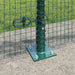 Stâlp de gard. Verde 10 x 0,6 m (plasă 25 x 25 mm) Oțel și PVC - WALTI WALTI