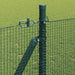 Stâlp de gard. Verde 10 x 0,8 m (12 x 12 mm plasă) Oțel și PVC - WALTI WALTI