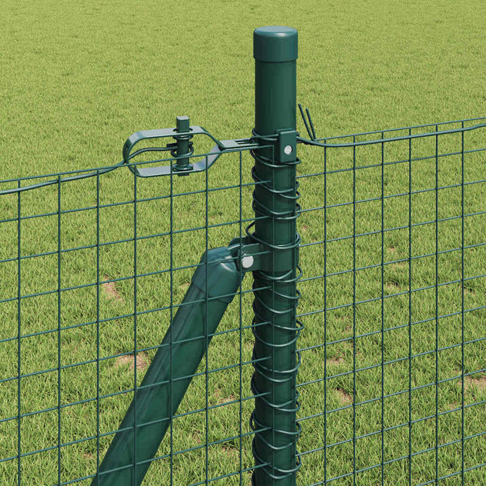 Stâlp de gard. Verde 10 x 0,8 m (plasă 25 x 25 mm) Oțel și PVC - WALTI WALTI