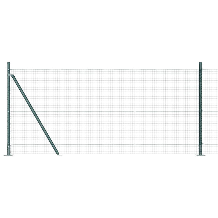 Stâlp de gard. Verde 10 x 1 m (rulou de plasă 25 x 25 mm) Oțel - WALTI WALTI