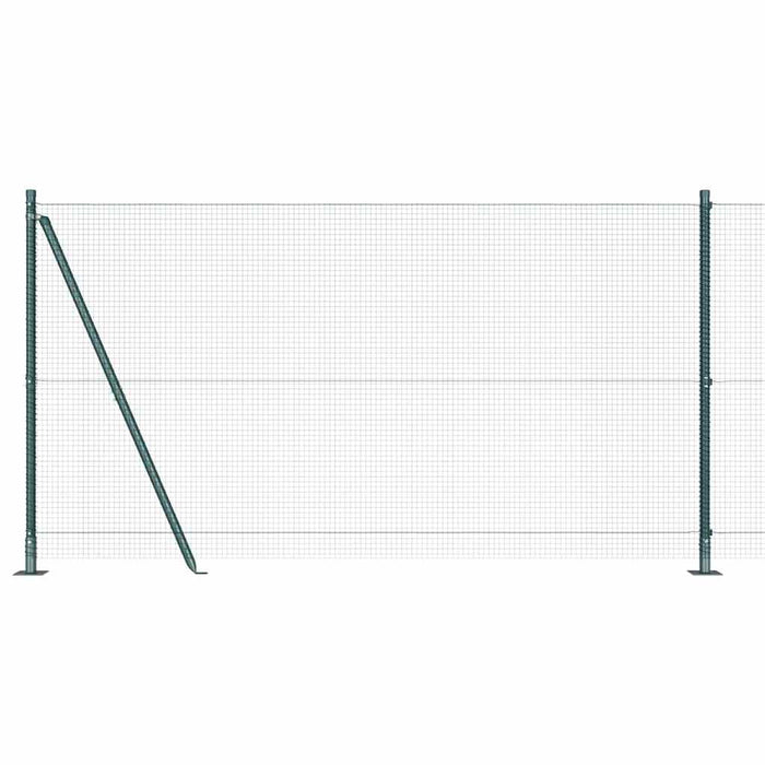 Stâlp de gard. Verde 10 x 1,2 m (16 x 16 mm plasă) Oțel și PVC - WALTI WALTI