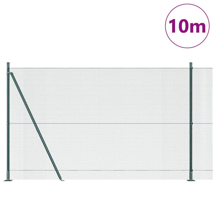 Stâlp de gard. Verde 10 x 1,6 m (plasă de 12 x 12 mm) - WALTI WALTI