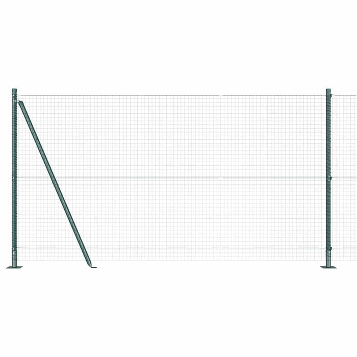 Stâlp de gard. Verde 25 x 1,2 m (25 x 25 mm plasă) Oțel și PVC - WALTI WALTI