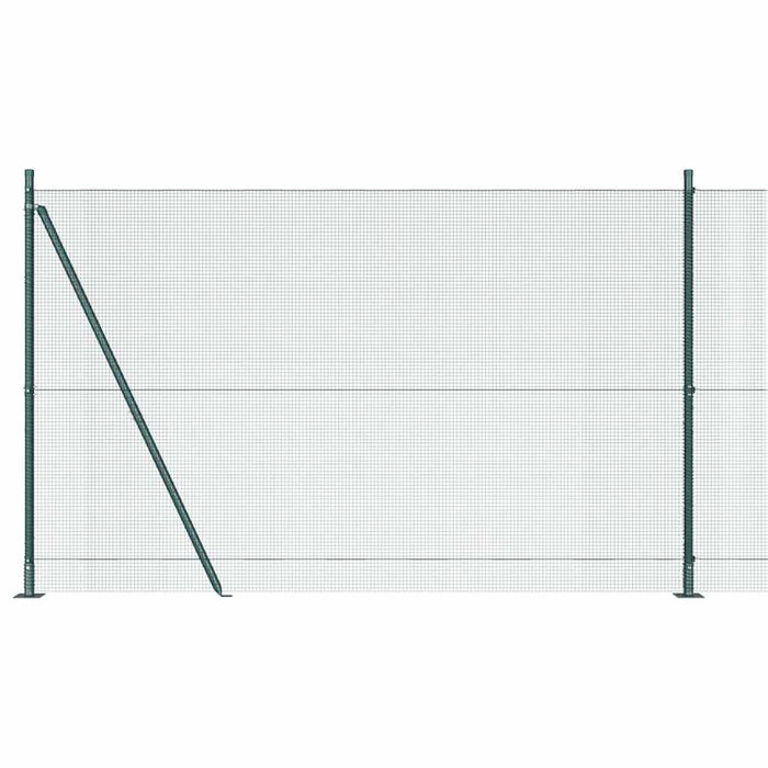 Stâlp de gard. Verde 25 x 1,4 m (plasă 12 x 12 mm) Oțel și PVC - WALTI WALTI