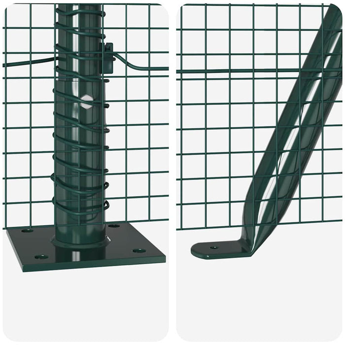Stâlp de gard. Verde 50 x 0,4 m (mesh de 19 x 19 mm) - WALTI WALTI