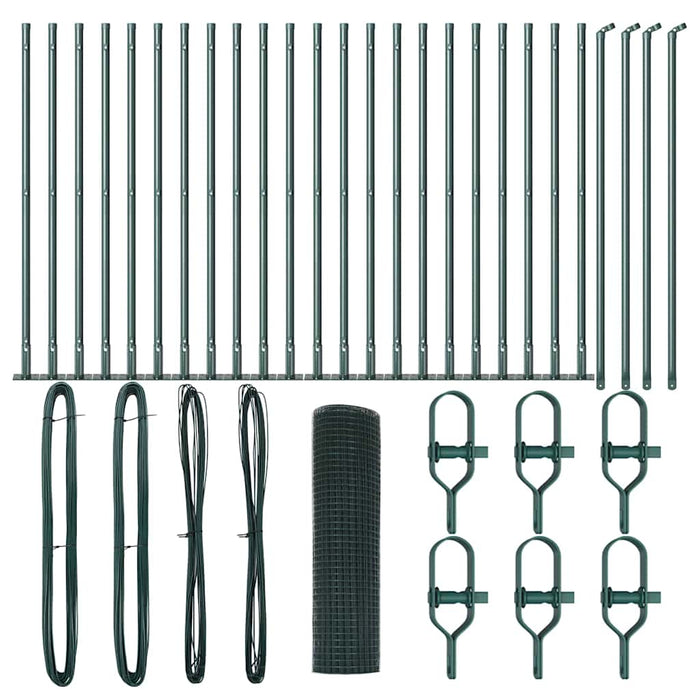 Stâlp de gard. Verde 50 x 0,4 m (mesh de 19 x 19 mm) - WALTI WALTI