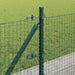 Stâlp de gard. Verde 50 x 0,5 m (25 x 25 mm plasă) Oțel și PVC - WALTI WALTI