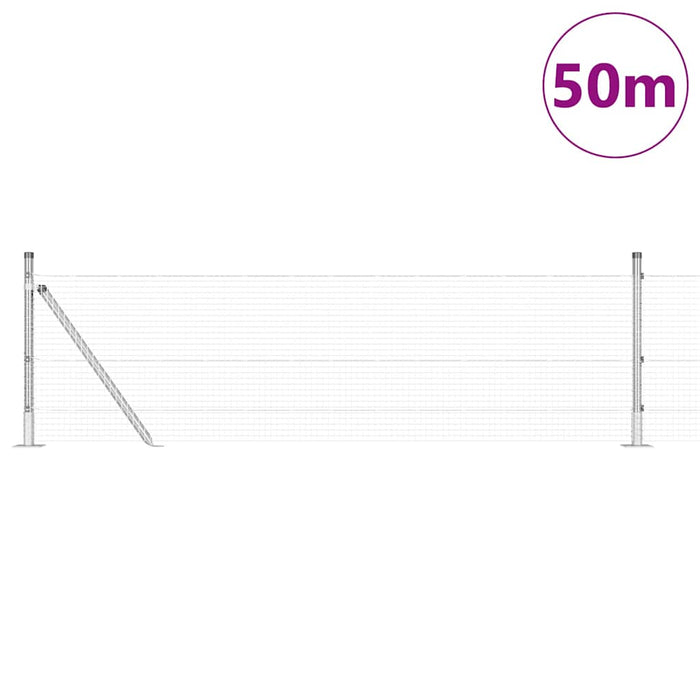Stâlp de gard. Verde 50 x 0,6 m (plasă 19 x 19 mm) Oțel și PVC - WALTI WALTI