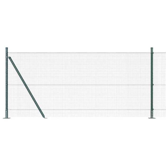Stâlp de gard. Verde 50 x 1 m (plasă 19 x 19 mm) Oțel și PVC - WALTI WALTI