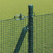 Stâlp de gard. Verde 50 x 1,4 m (plasă 12 x 12 mm) Oțel și PVC - WALTI WALTI