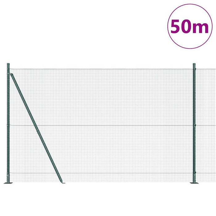 Stâlp de gard. Verde 50 x 1,4 m (rulou plasă de 19 x 19 mm) - WALTI WALTI