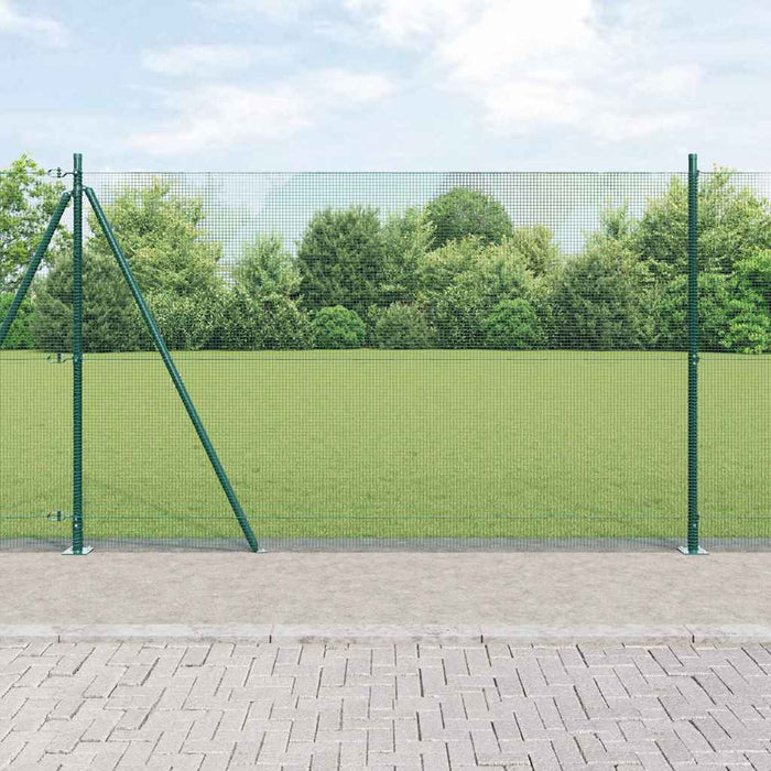 Stâlp de gard. Verde 50 x 1,5 m ( plasă 12 x 12 mm) Oțel și PVC - WALTI WALTI